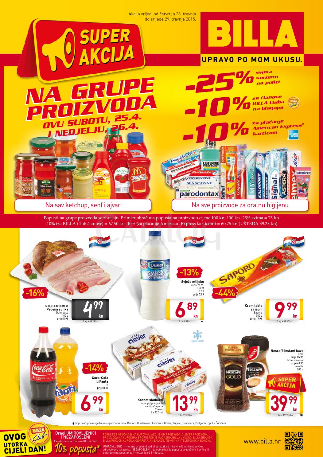 Billa katalog akcija od 23 29 04 2015 by Catalog.hr Issuu