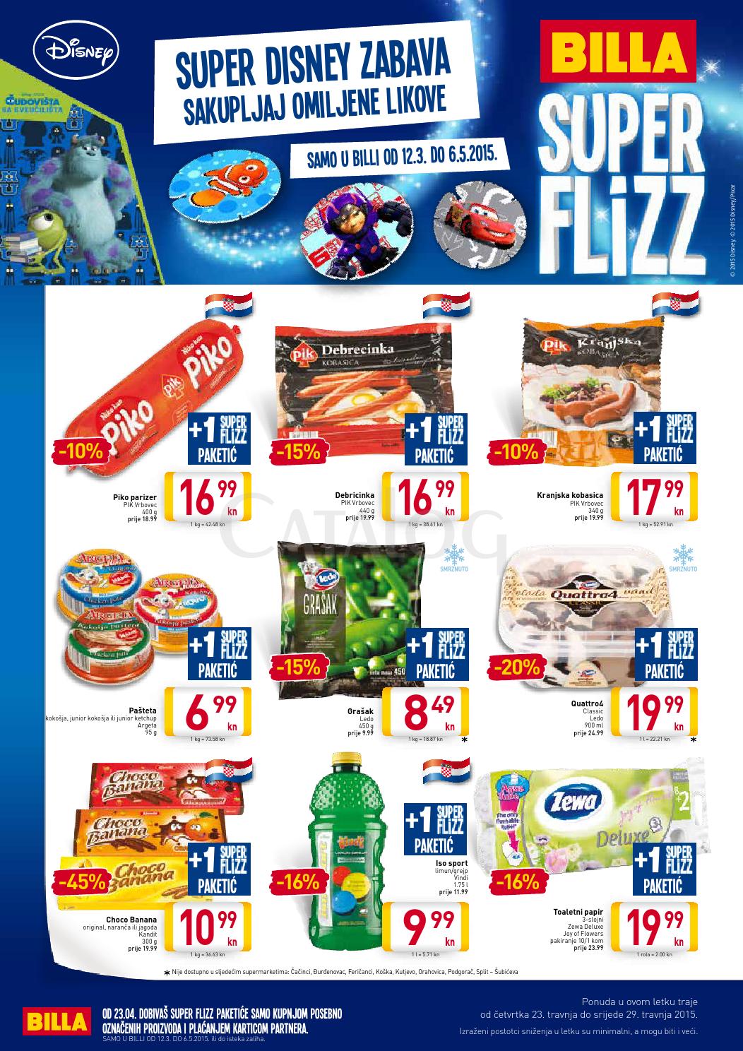 Billa katalog super flizz od 23 29 04 2015 by Catalog.hr Issuu
