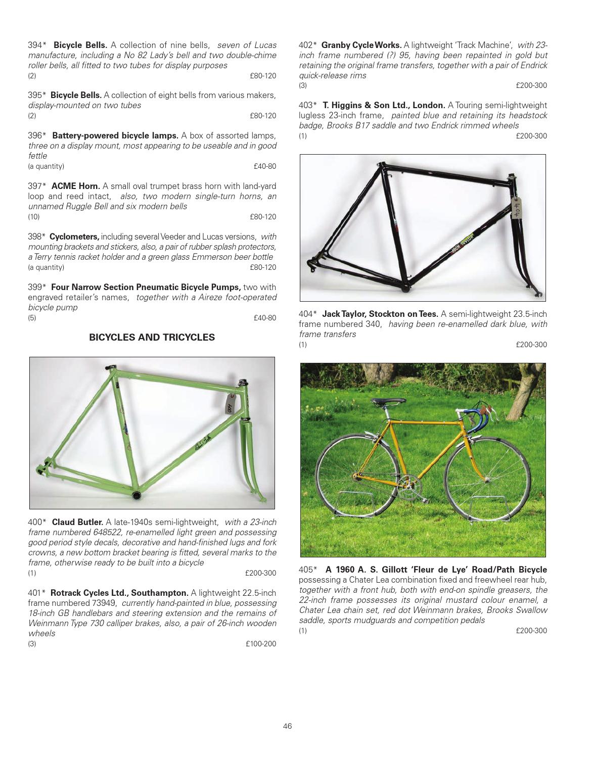 Jack Taylor Bicycle Decals Transfers Stickers Set 1