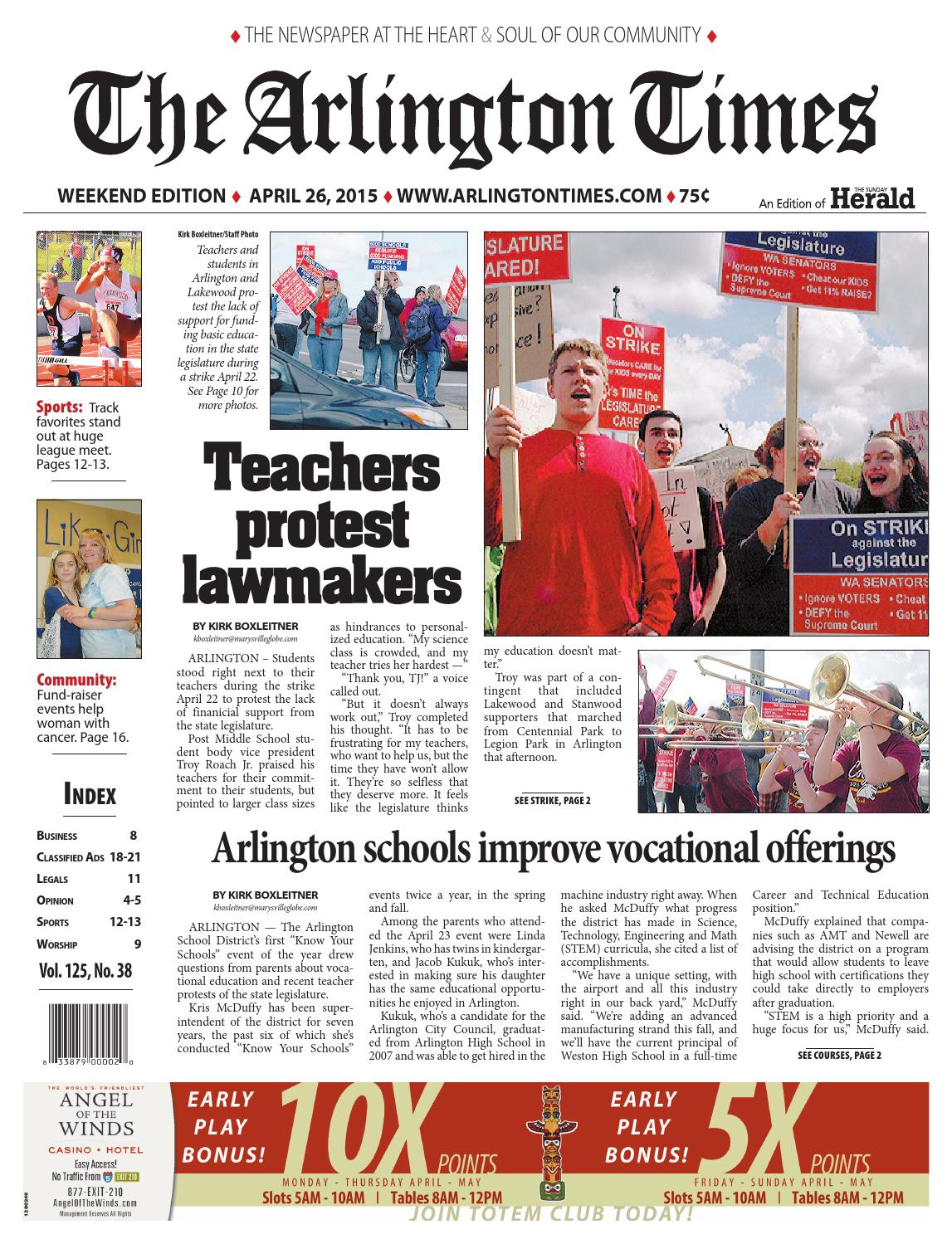 Arlington Times, April 25, 2015 by Sound Publishing Issuu