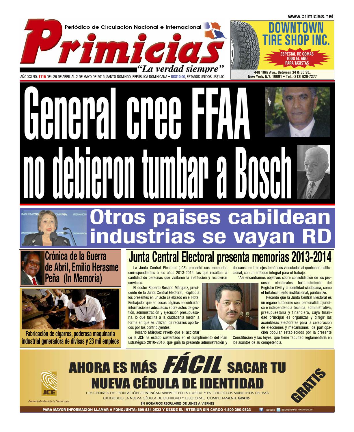 Primicias 1116 by Primicias Periodico - Issuu