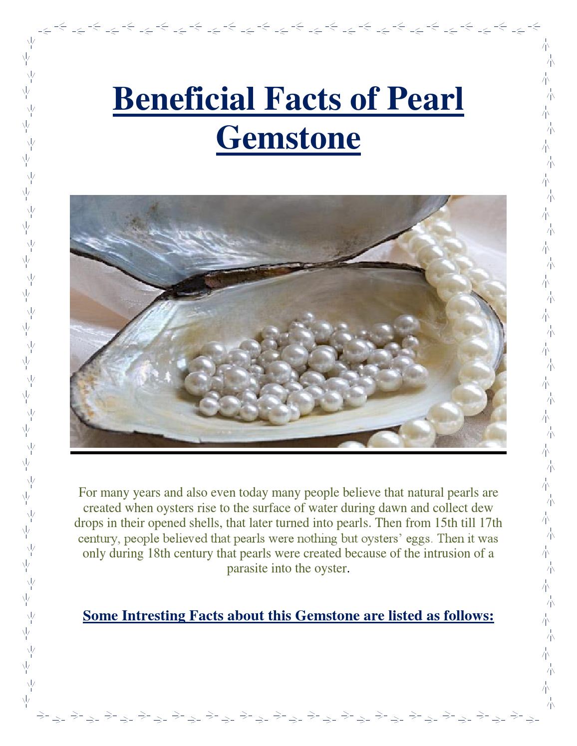Do you Know how Pearls are formed and What are its different types ? by 9gem Issuu