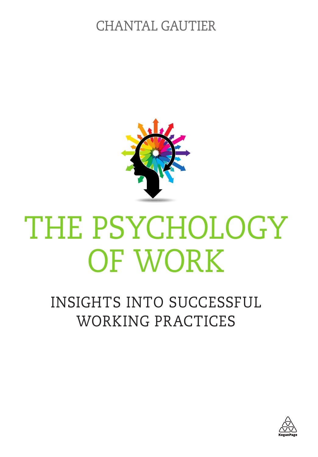 Sample The Psychology Of Work By Kogan Page Issuu