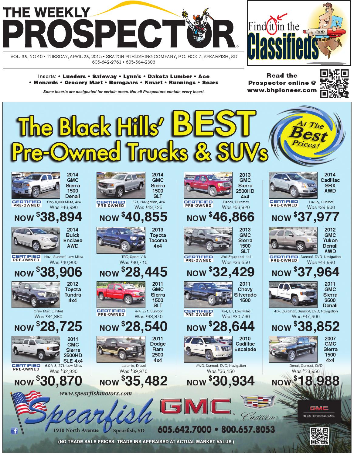 4-28-15 Weekly Prospector by Black Hills Pioneer - Issuu