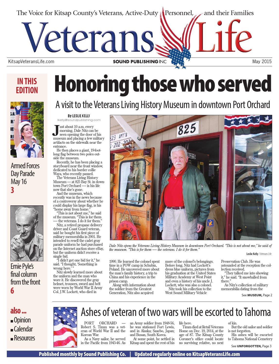 Kitsap Veterans Life, May 01, 2015 by Sound Publishing Issuu