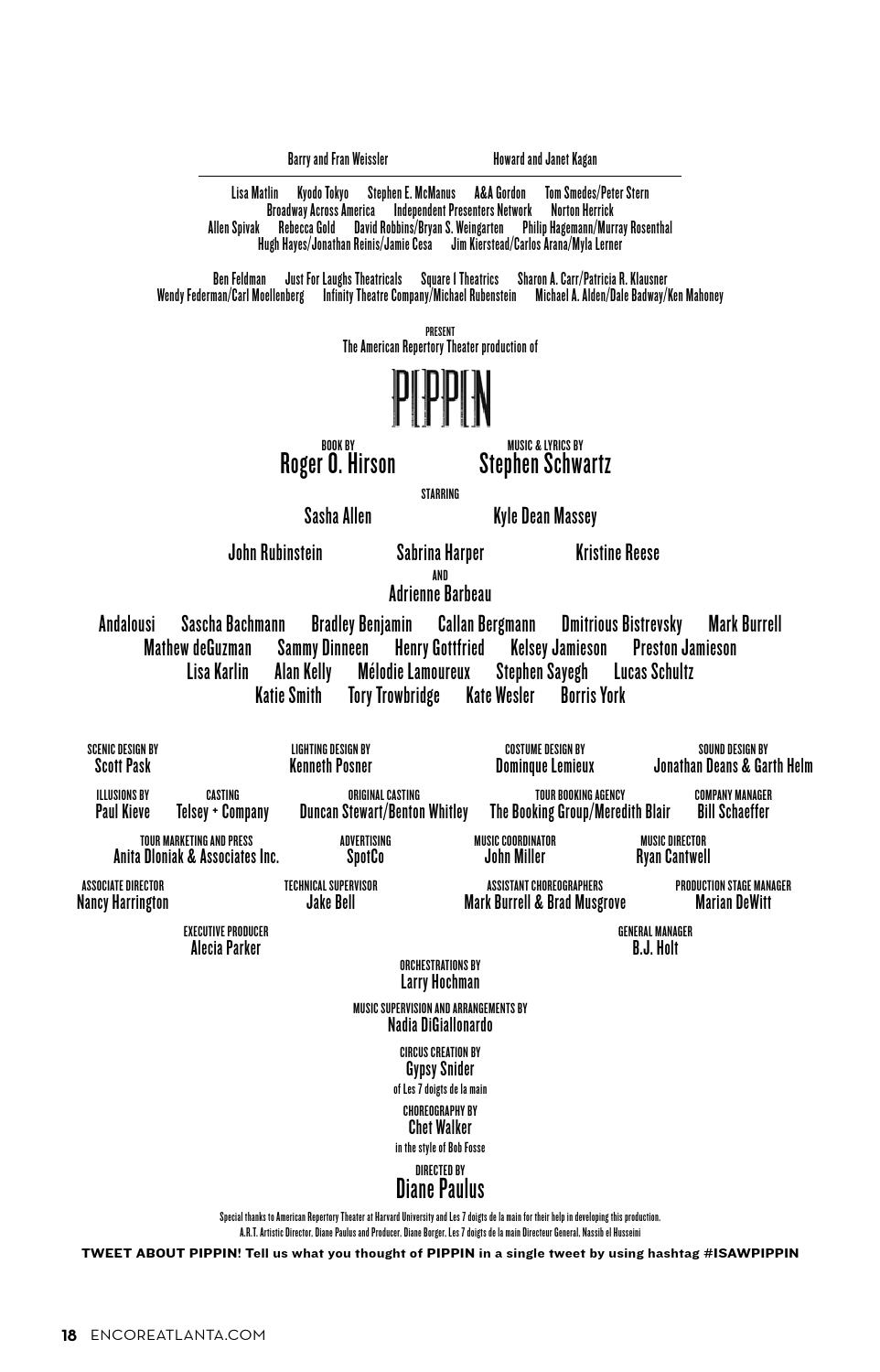 May 15 Pippin At The Fox Theatre By Encore Atlanta Issuu