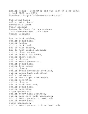 Roblox Robux Hacks Generator 2015 By Robloxrobuxhacks Issuu - how to be unbanned from game in roblox hack