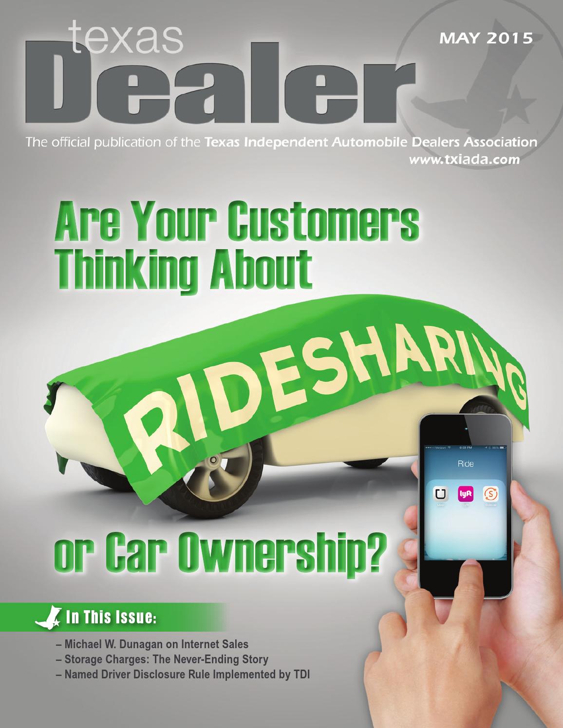 Texas Dealer, May 2015 by Texas Independent Auto Dealers Association
