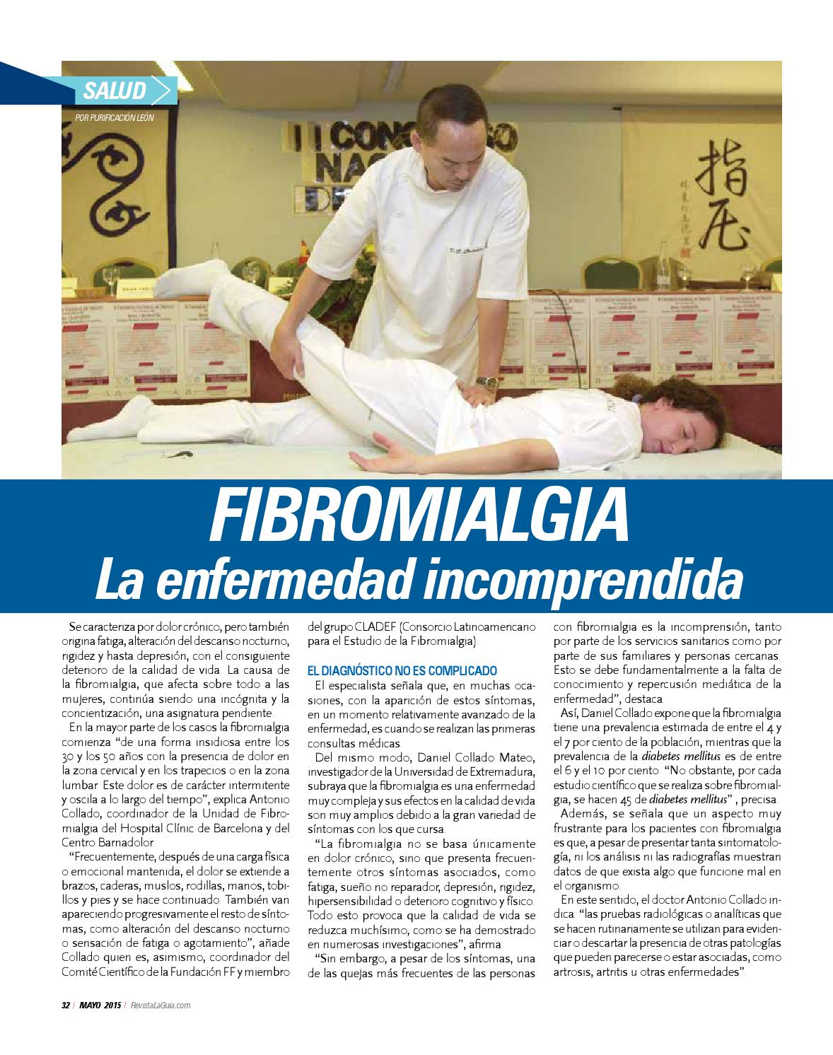 dolor de fibromialgia señala síntomas de diabetes