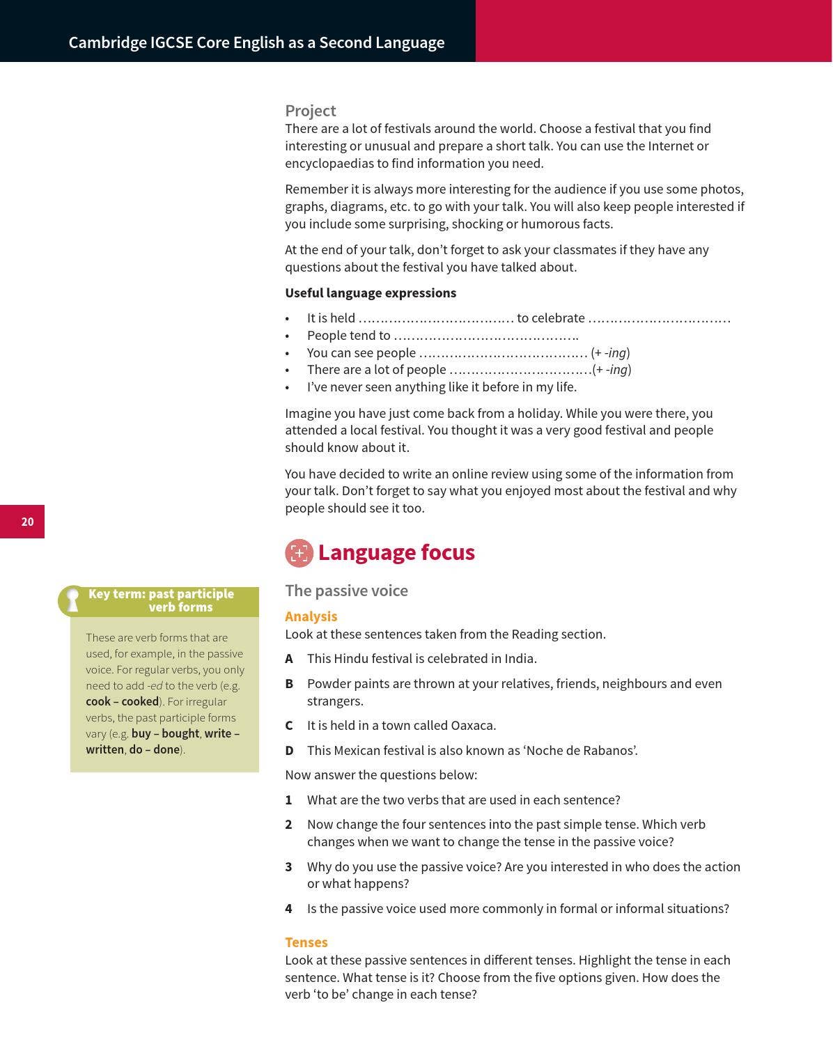 Preview Cambridge IGCSE Core English as a Second Language Coursebook by ...