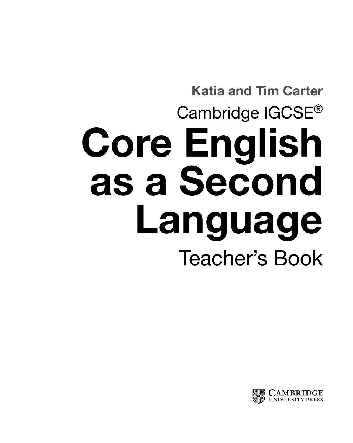 Preview Cambridge IGCSE Core English as a Second Language Teacher's ...