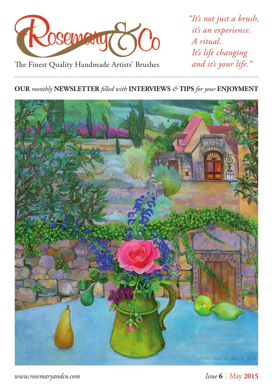 Newsletter May 2015 Rosemary & Co Artists Brushes Ltd. by Rosemary