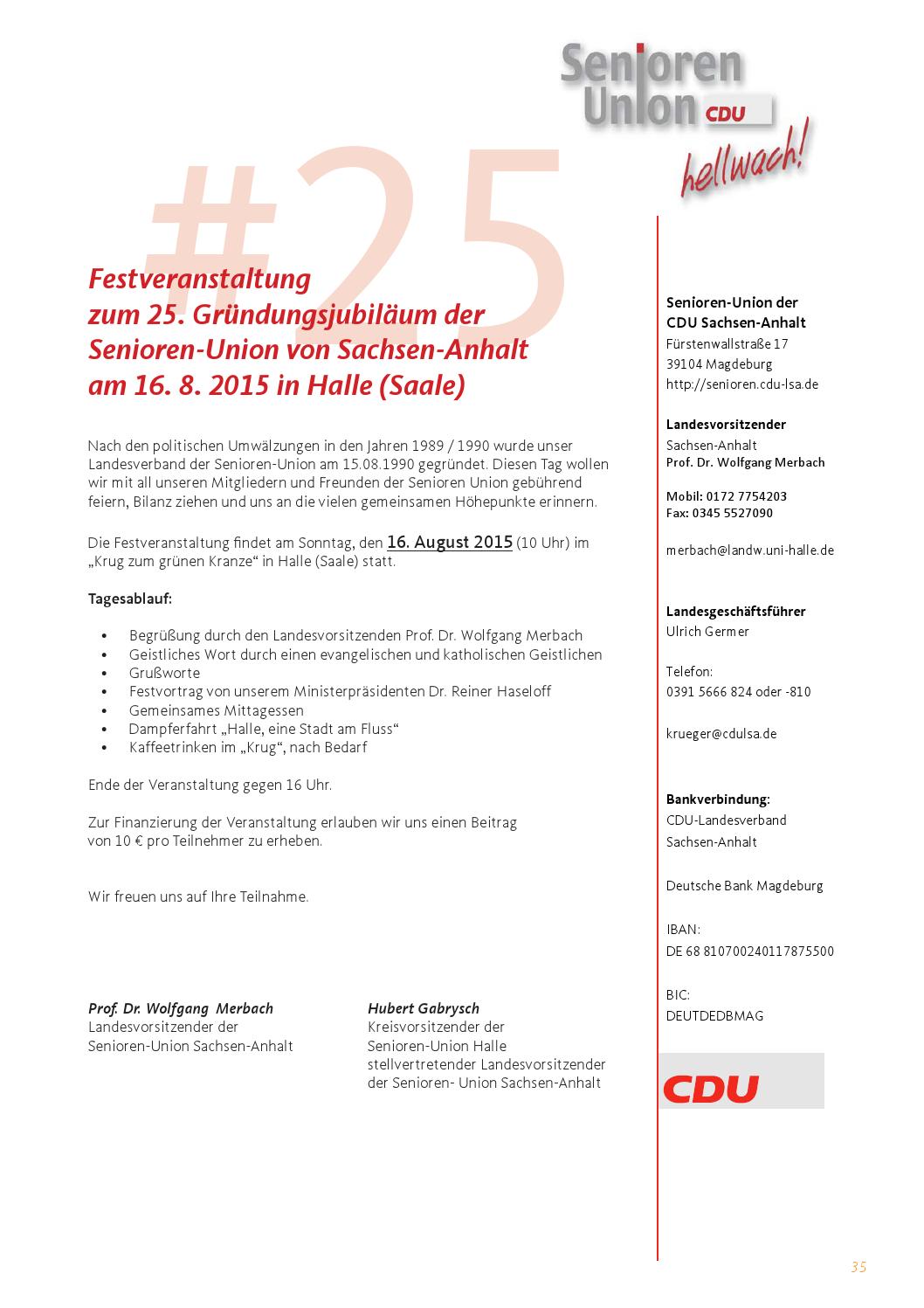 Landeslupe 01 2015 01 By Cdu Sachsen Anhalt Issuu