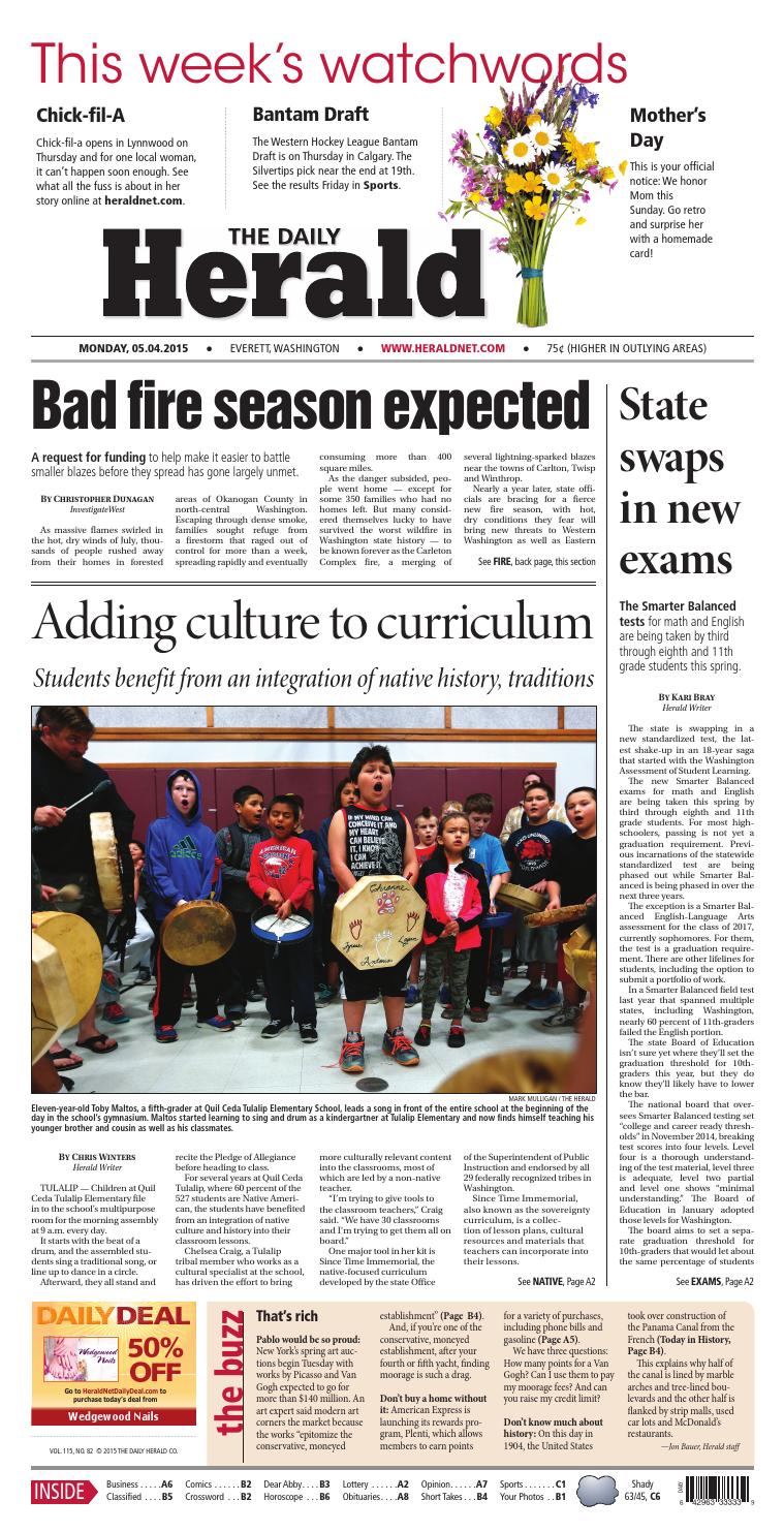 Everett Daily Herald, May 04, 2015 by Sound Publishing Issuu