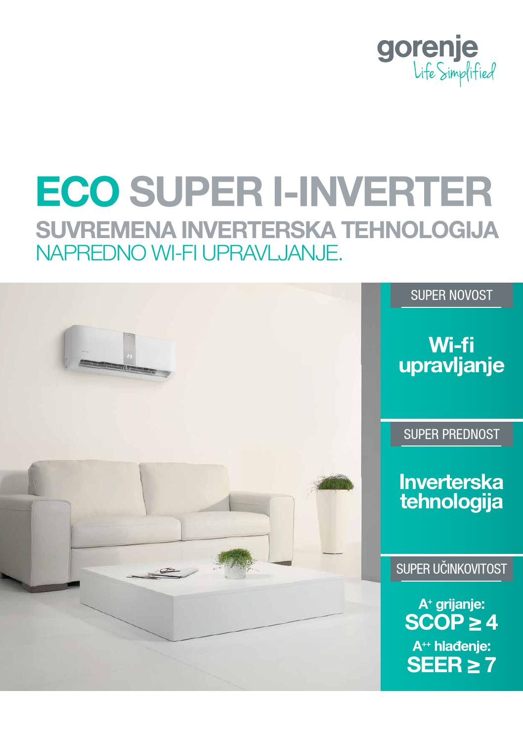 Klima Eco Super Iinverter 2015 by Gorenje d.o.o. Issuu