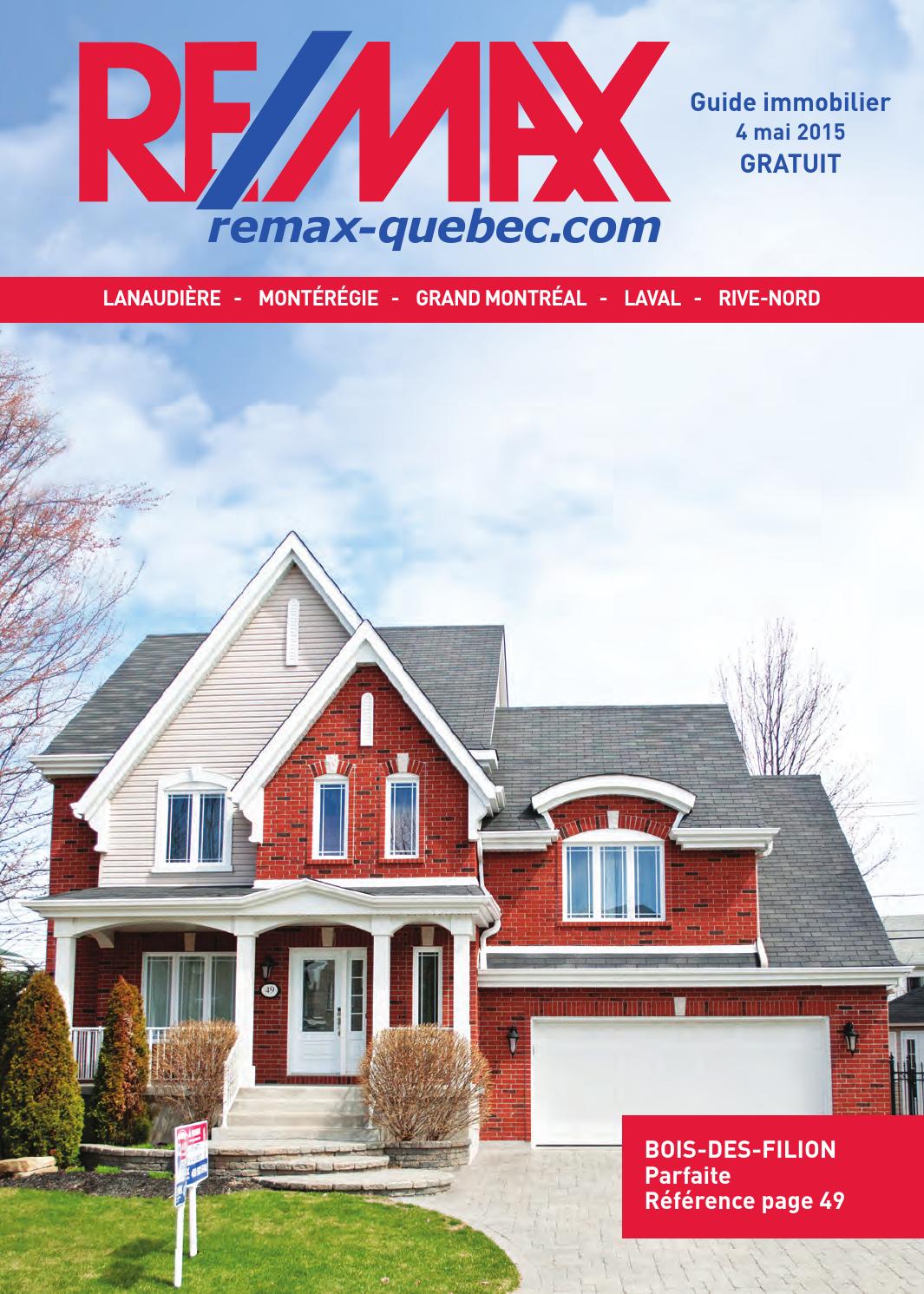 QUEBEC Remax Montreal 04 May, 2015 by NextHome Issuu