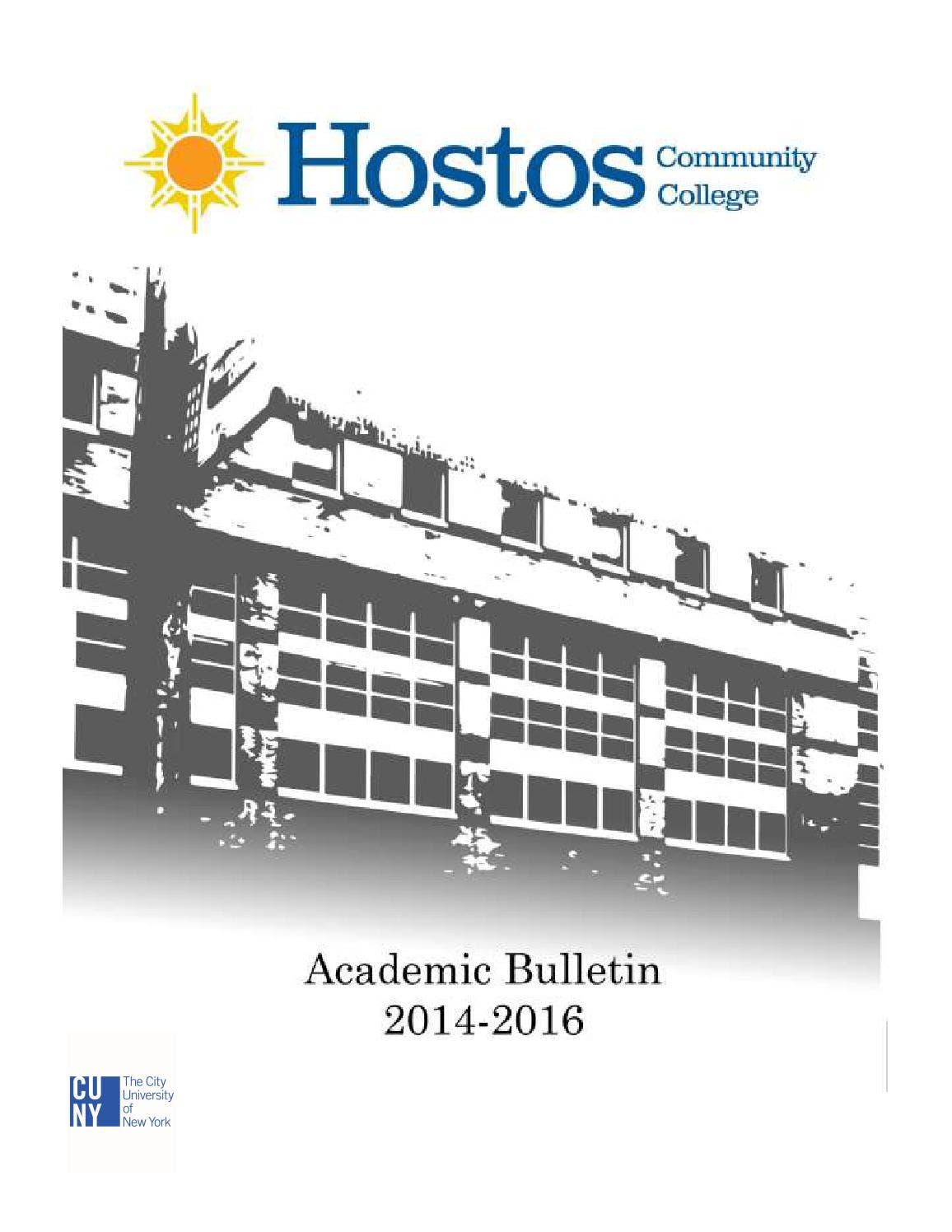 2014 2016 Hostos Catalog by Hostos Community College Issuu