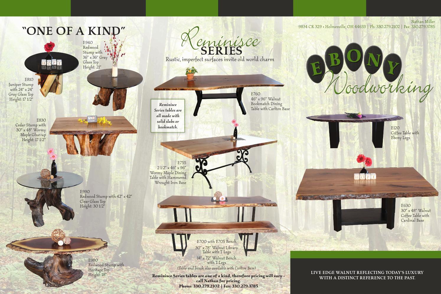 Ebony Woodworking 2014 by Heritage Amish Furniture Issuu