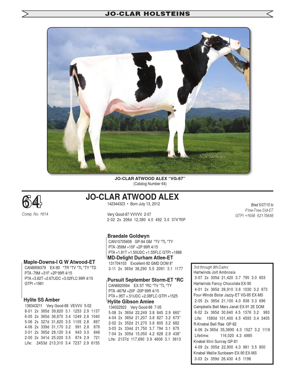 Jo Clar Holsteins Complete Dispersal By Cowsmopolitan Issuu