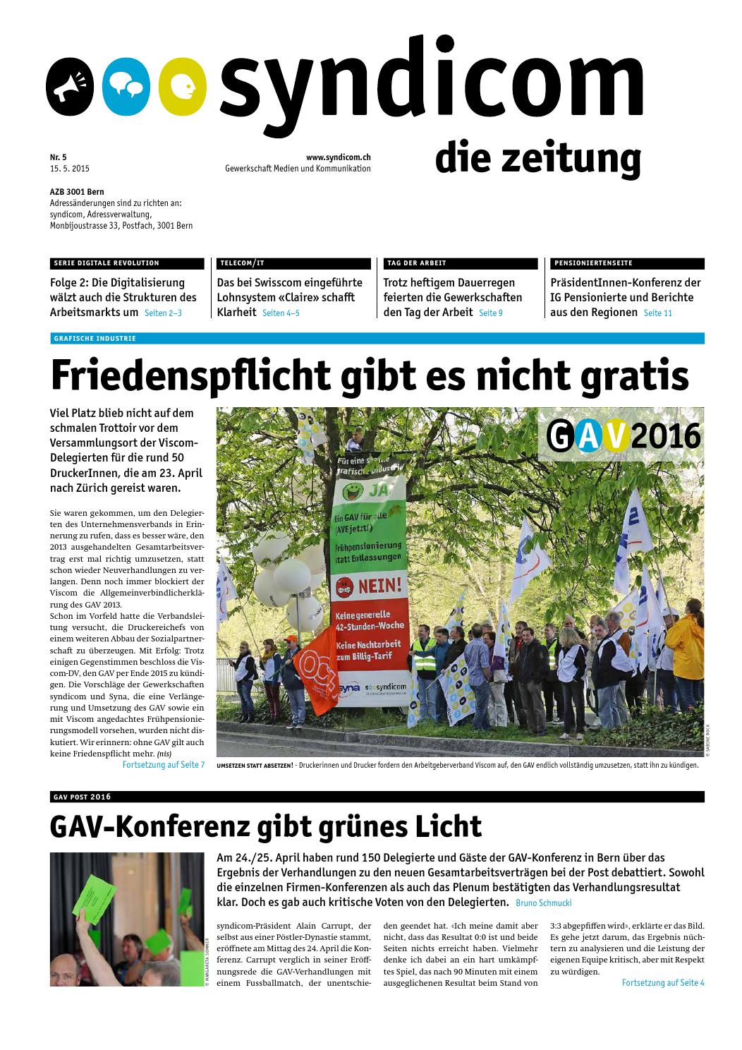 Syndicom Die Zeitung By Syndicom Issuu