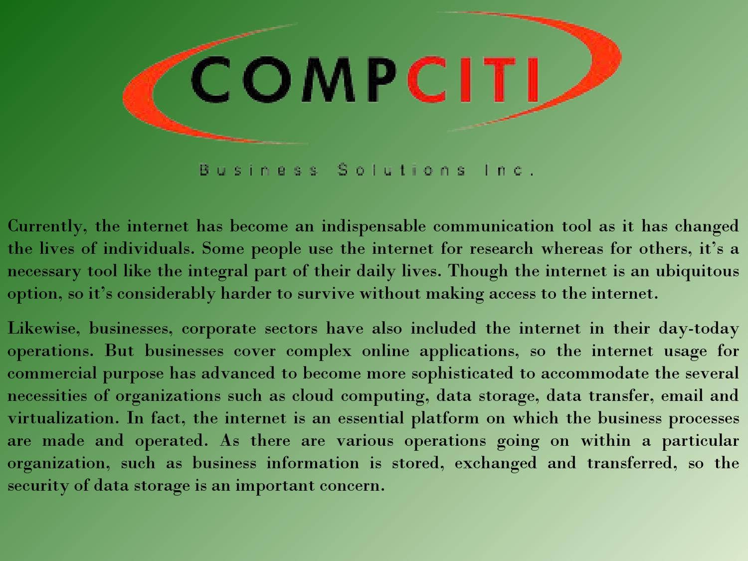 Managed Services in New York by Compciti Business Solutions Inc - Issuu