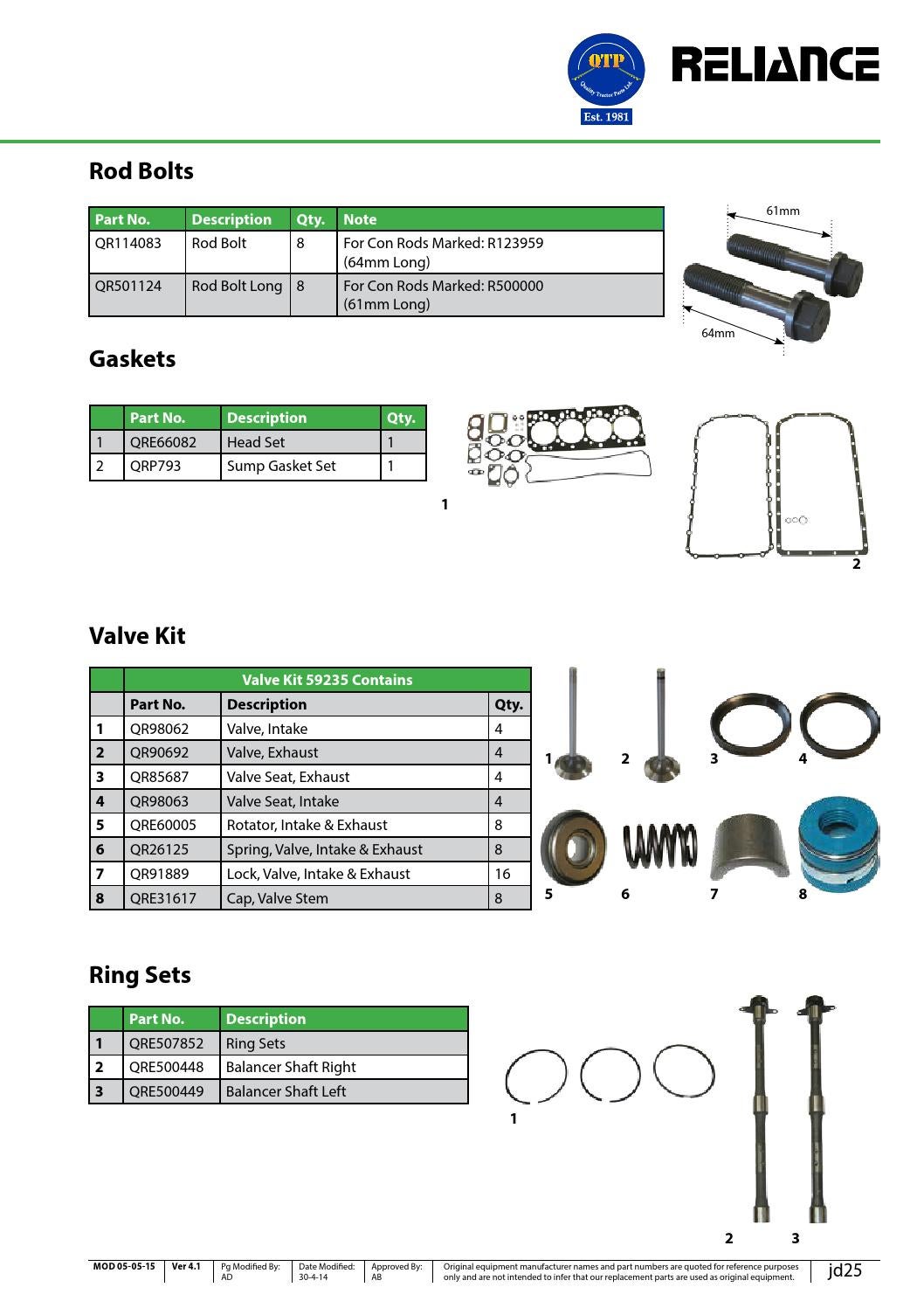 Engine parts catalogue by Quality Tractor Parts Issuu