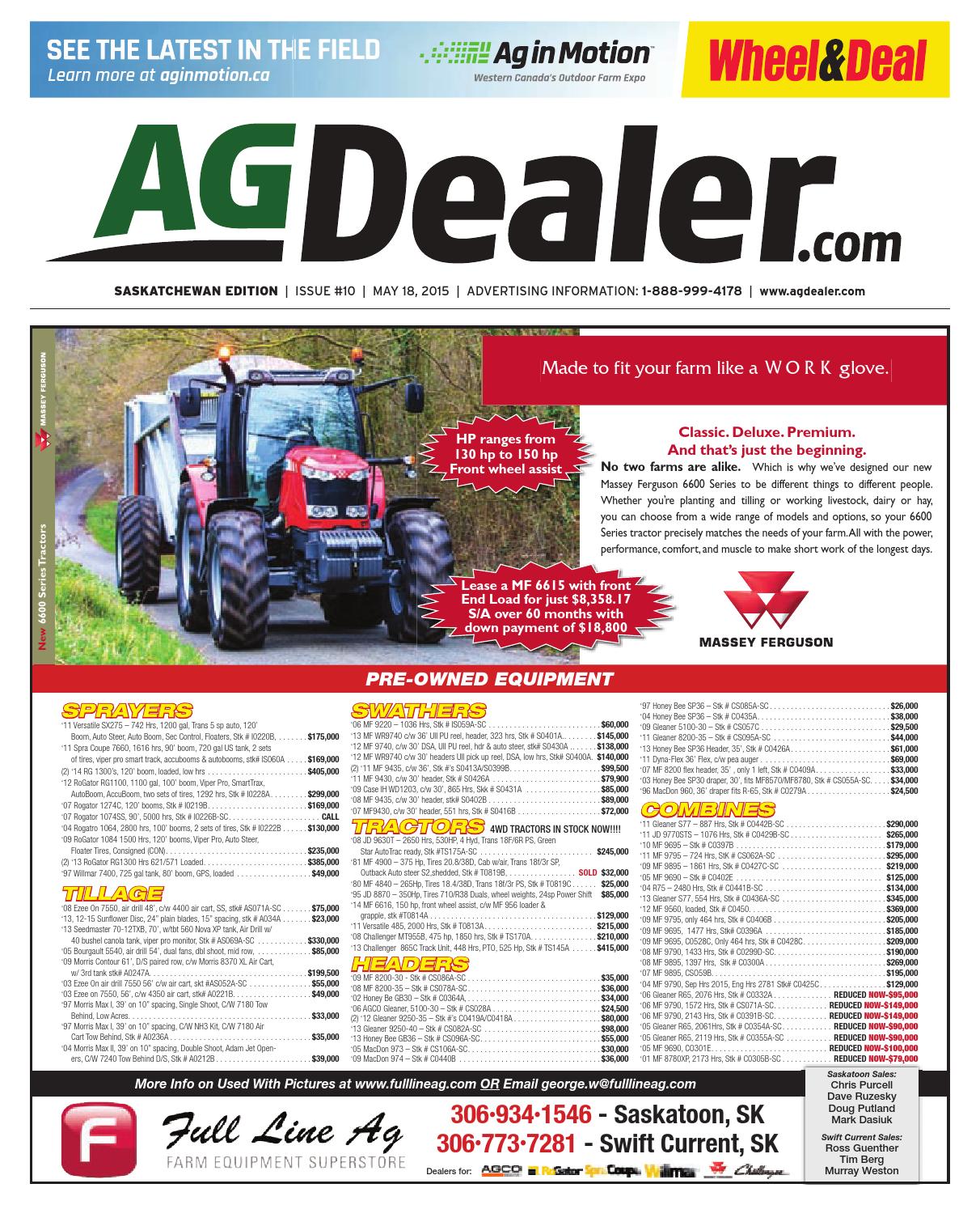 Wheel & Deal Saskatchewan, May 18, 2015 by Farm Business Communications - issuu