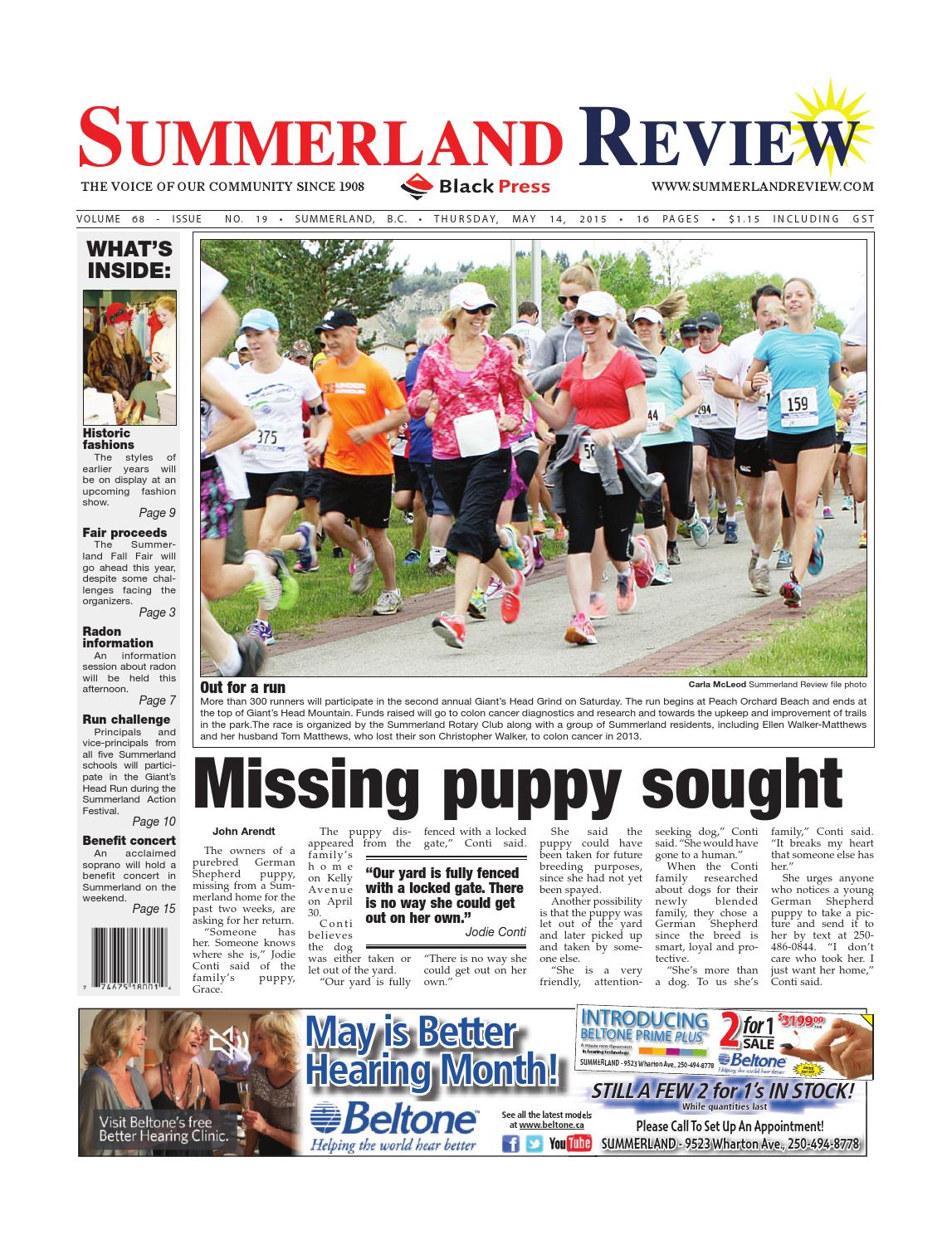 Summerland Review, May 14, 2015 by Black Press Media Group Issuu
