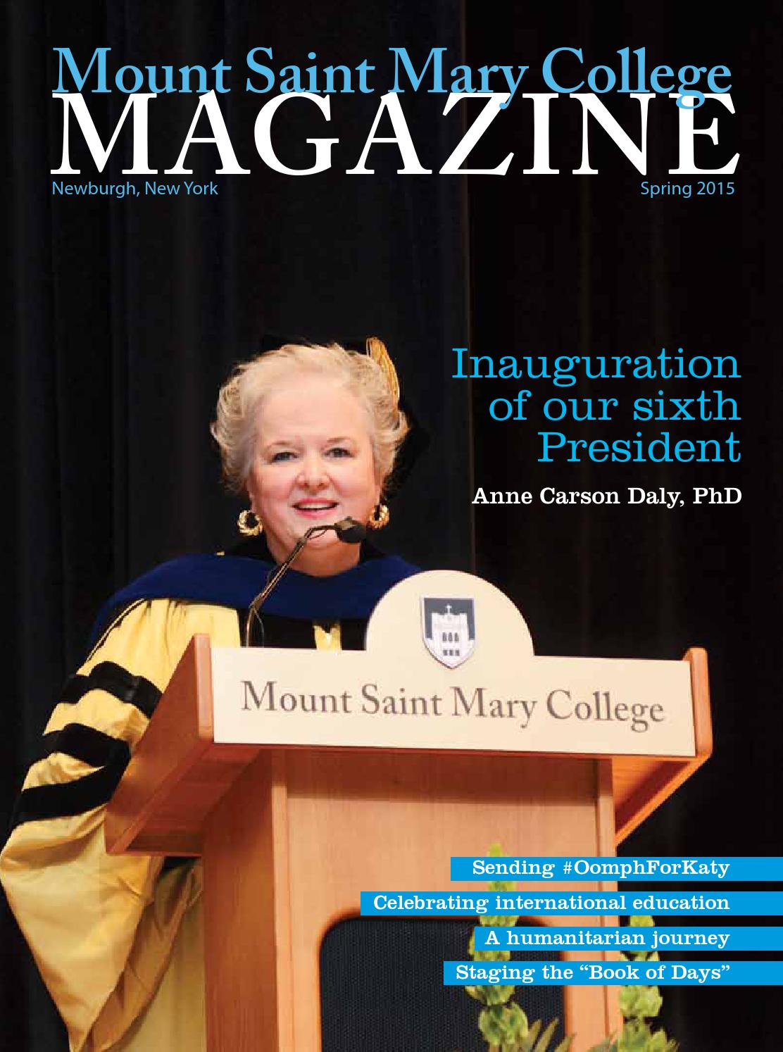 Mount Saint Mary College Magazine Spring 2015 by Mount Saint Mary