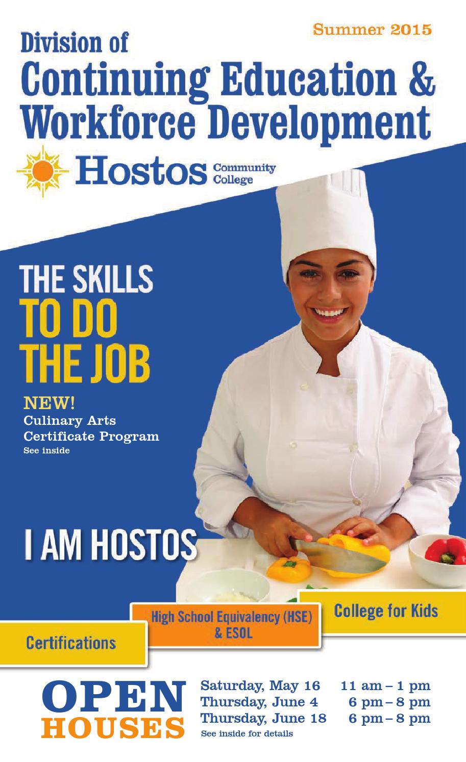 Summer 2015 Continuing Education Catalog by Hostos Summer 2015 Continuing Education Catalog by Hostos