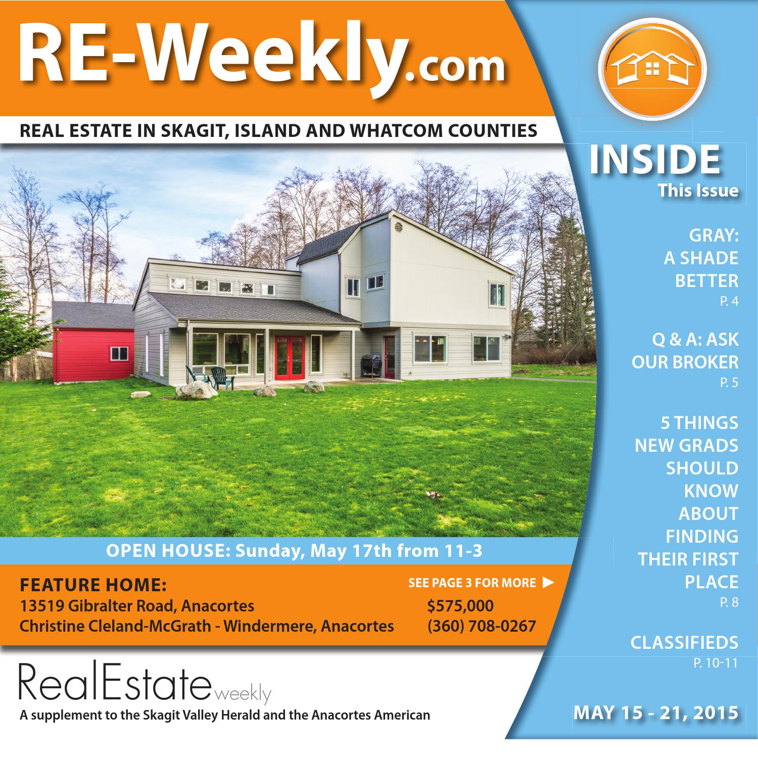 Real Estate Weekly May 15, 2015 by Skagit Publishing Issuu