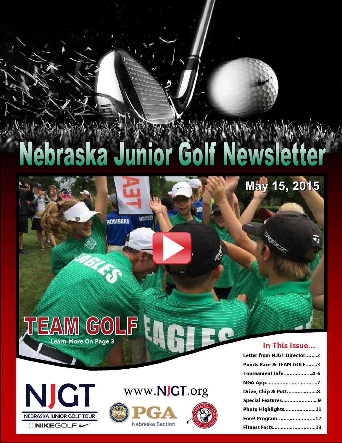 Nebraska Junior Golf Newsletter May 15, 2015 by David Honnens Issuu