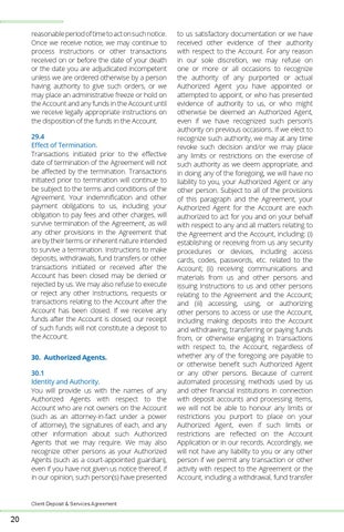 Belize Bank Client Deposit + Services Agreement 第 22 页