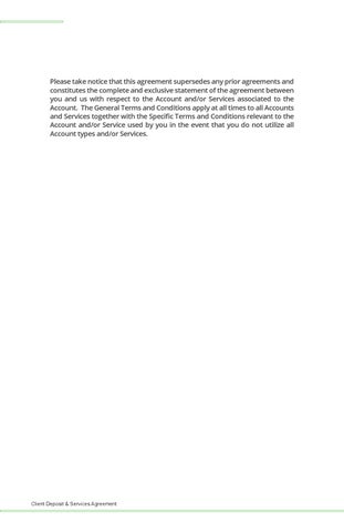 Belize Bank Client Deposit + Services Agreement 第 2 页