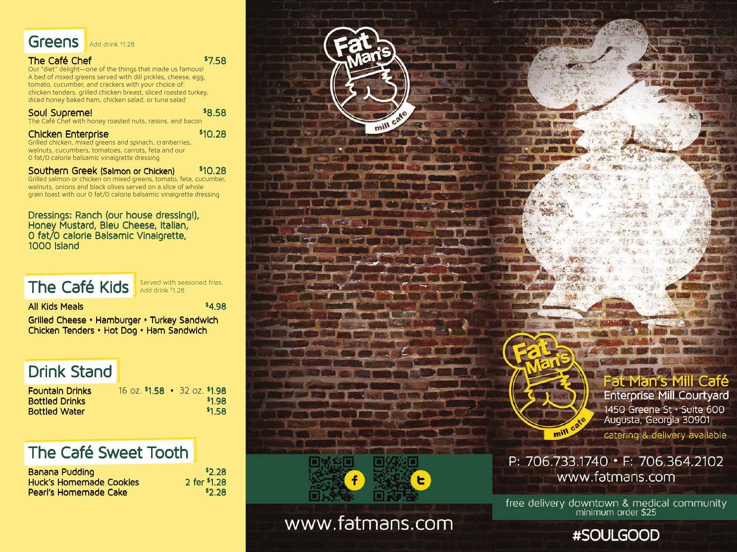 Fatman's Cafe Menu by Powerserve International - Issuu