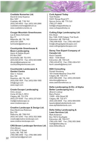 2015 Landscape Alberta Member Directory by Landscape Alberta - Issuu