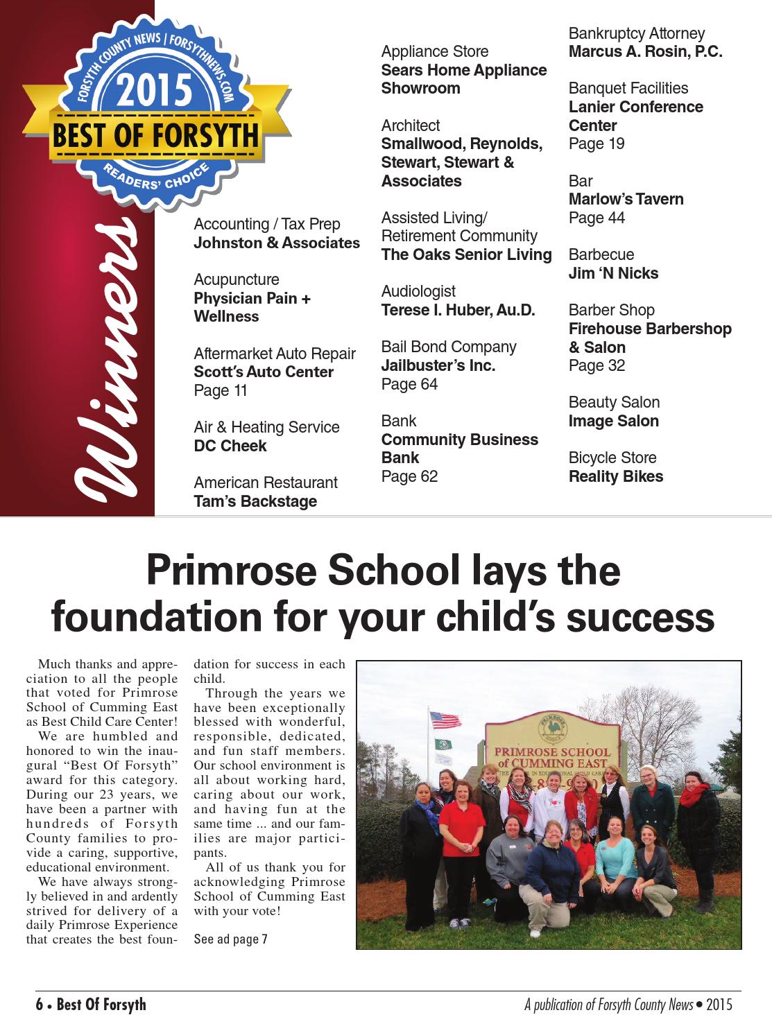 2015 Best of Forsyth by Forsyth County News Issuu