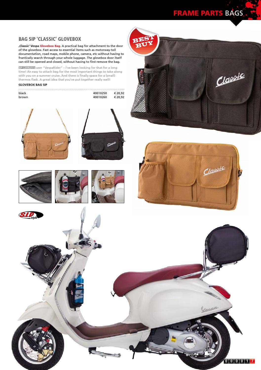 Vespa　SIP バッグ Catalogue SIP for Modern Vespa Update 2015 by SIP Scootershop GmbH