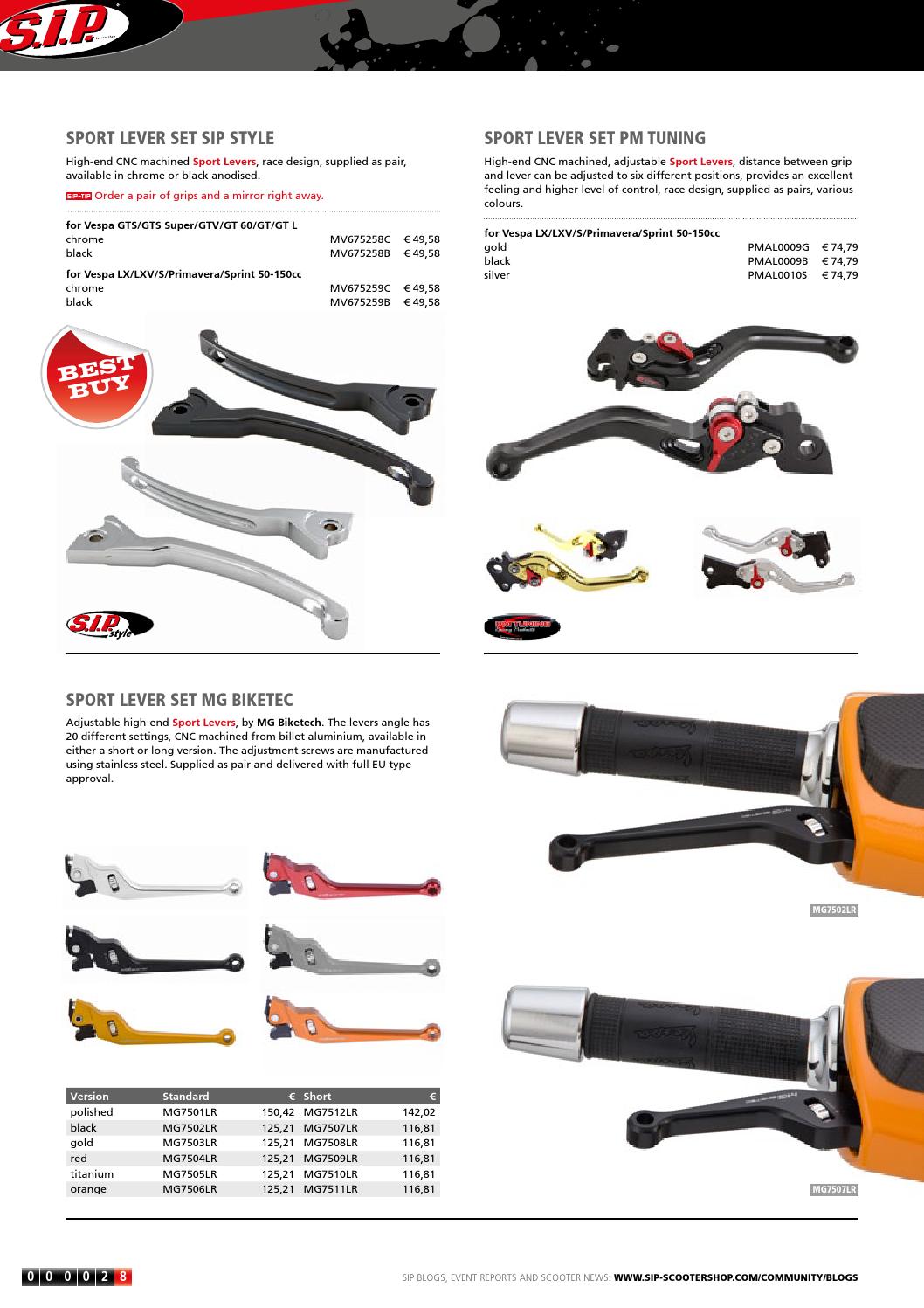 Catalogue SIP for Modern Vespa Update 2015 by SIP GmbH Issuu