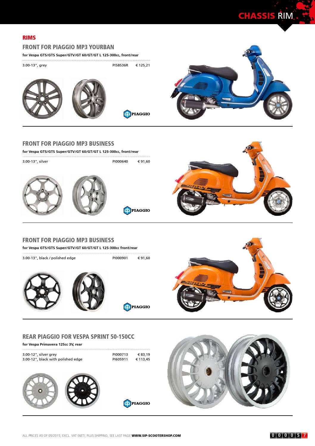 Catalogue SIP for Modern Vespa Update 2015 by SIP Scootershop GmbH