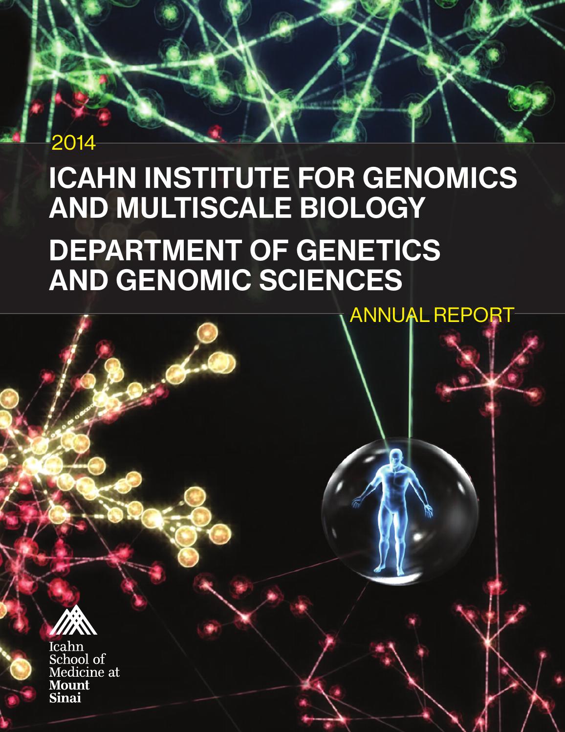 2014 Genomics Annual Report by Mount Sinai Health System Issuu