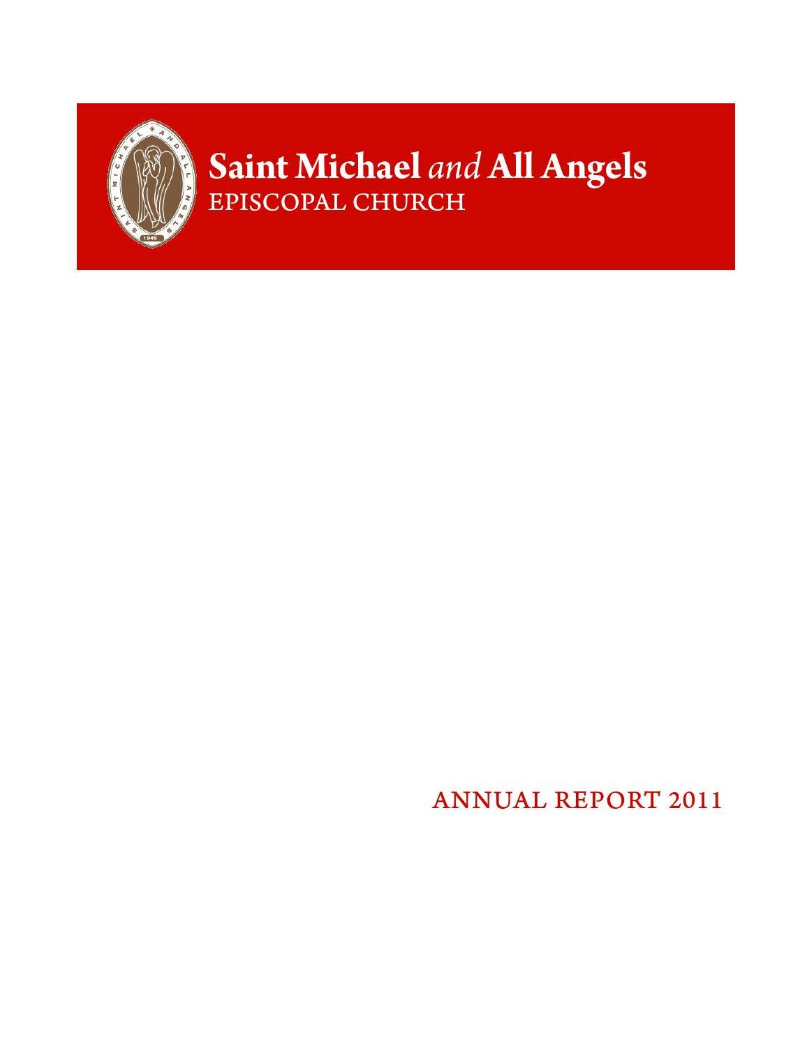 2011 Annual Report by Saint Michael and All Angels Episcopal Church - Issuu