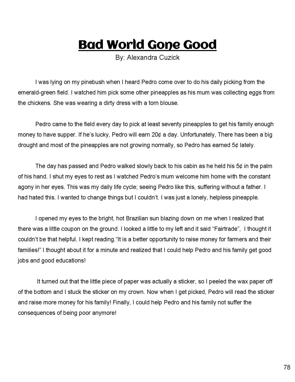 Grade 6 Short Story Anthology 2015 by The York School Issuu