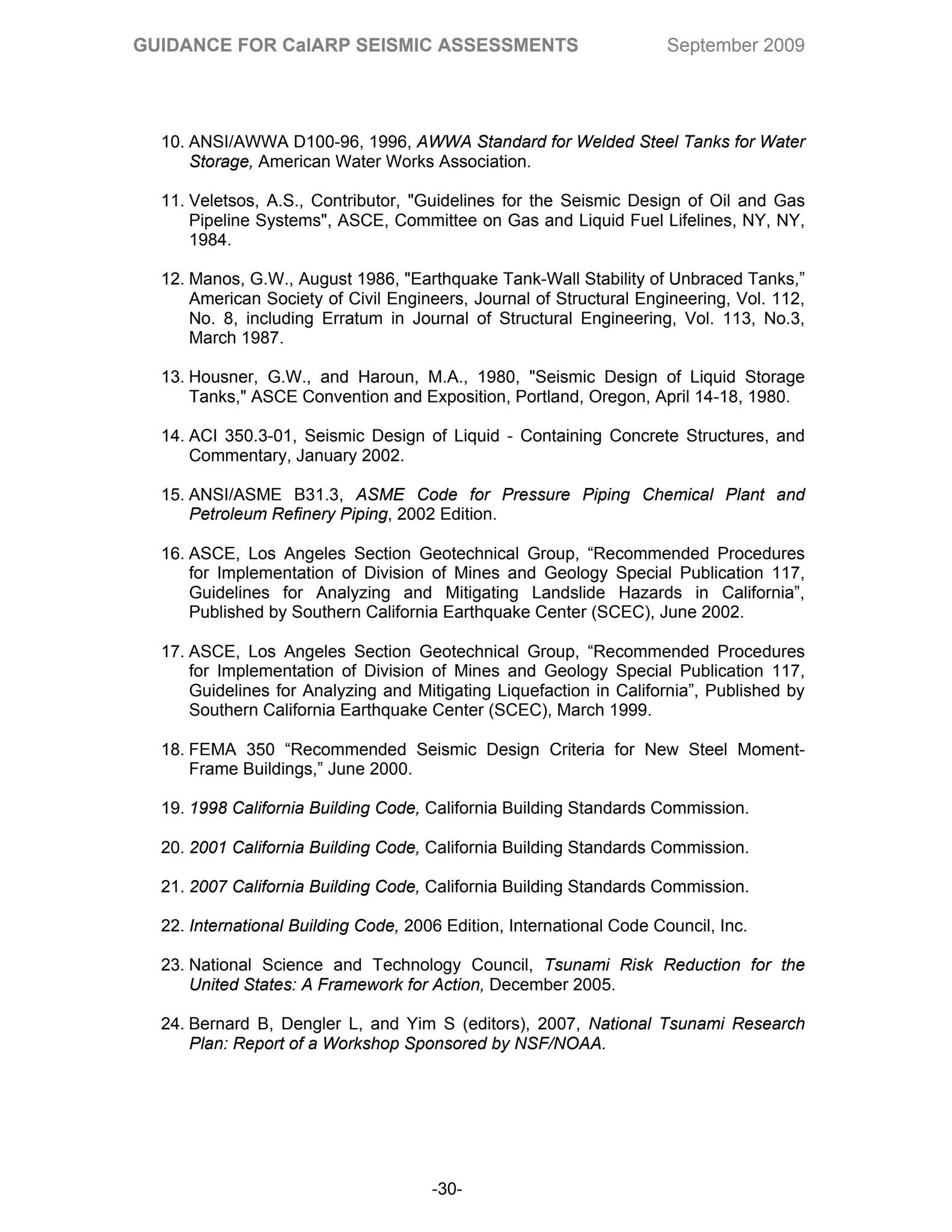 CalARP Seismic Guidance 2009 by Los Angeles Fire Department - Issuu