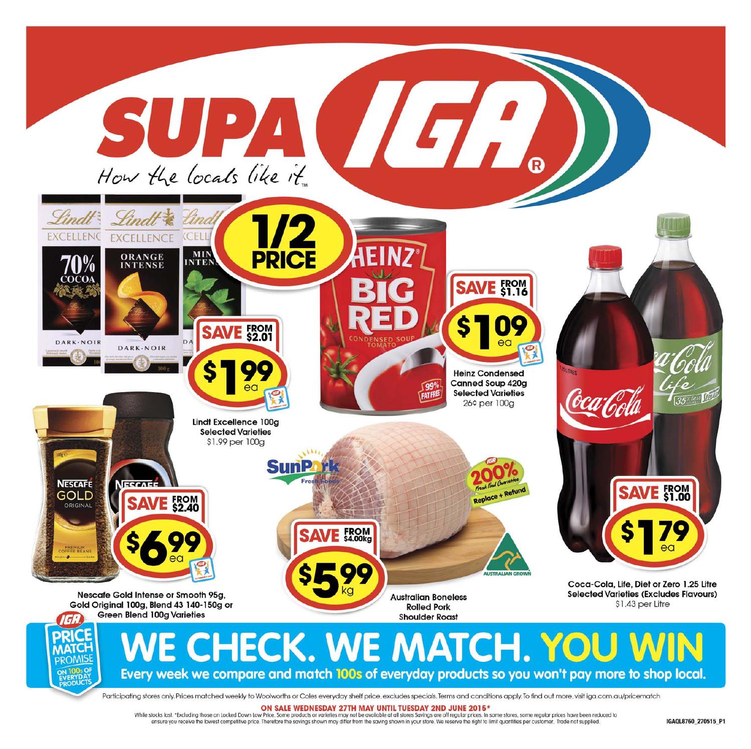 Supa IGA Catalogue May 27 June 2, 2015 by Echo Publications Issuu