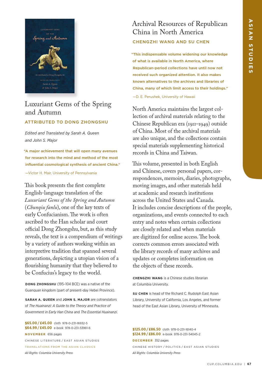Columbia University Press Fall 2015 Catalog by Columbia University Press - issuu