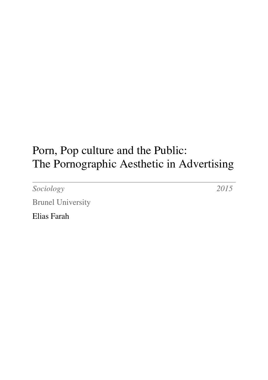 Porn, pop culture and the public an by Elias Farah - Issuu