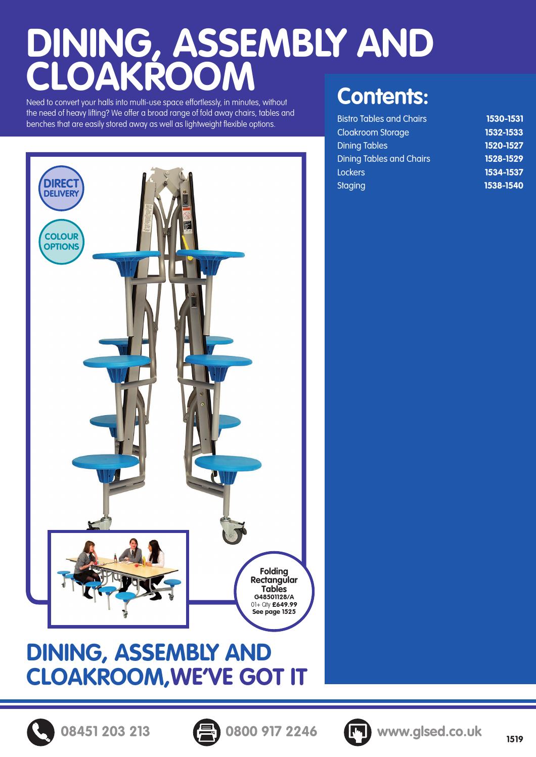GLS Educational Supplies Catalogue 2015/16 Dining, Assembly and