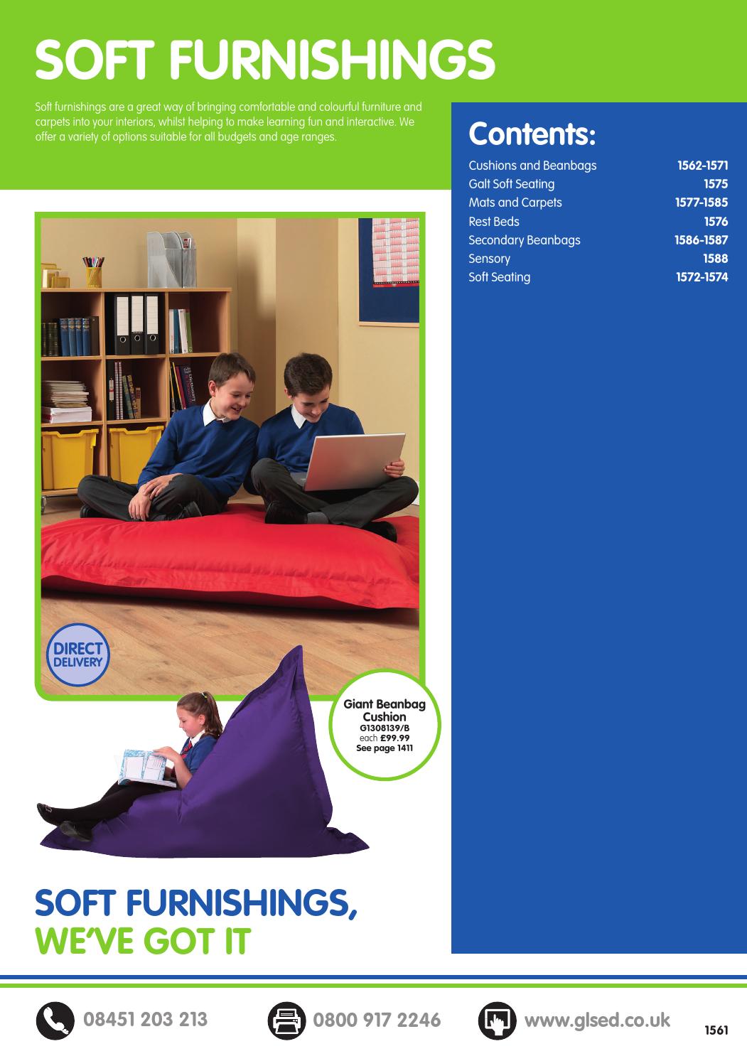 GLS Educational Supplies Catalogue 2015/16 Soft Furnishings by Findel