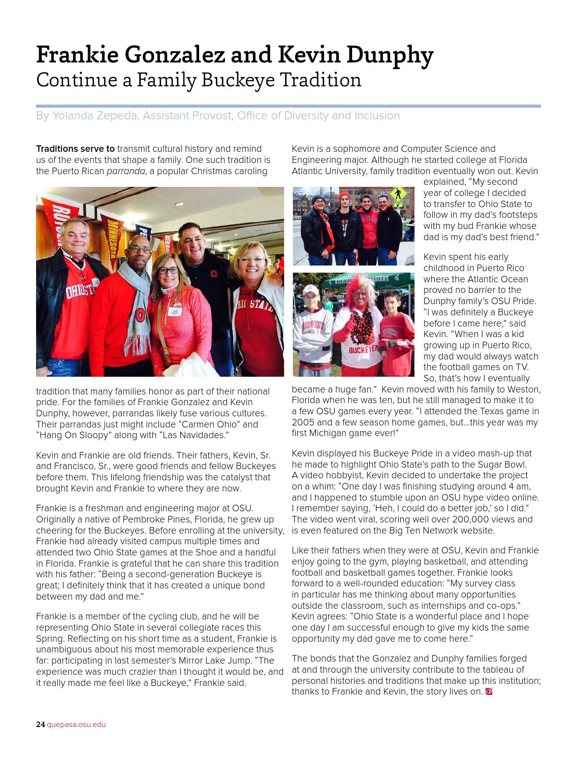 Que Pasa, OSU? Spring 2015 by ¿Qué Pasa, Ohio State? - Issuu